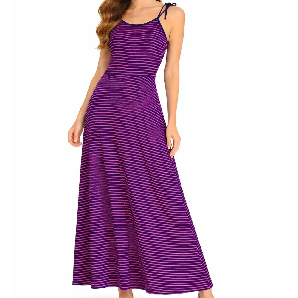 gap striped midi dress Gap Womens Red And Navy Striped Midi Dress- Large Tall